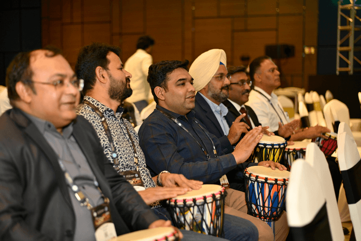 1.1_Glimpse from a few of our Drum Circles in & around KOLKATA_ASICON_Bangalore_Jan25_Drum Circle_11