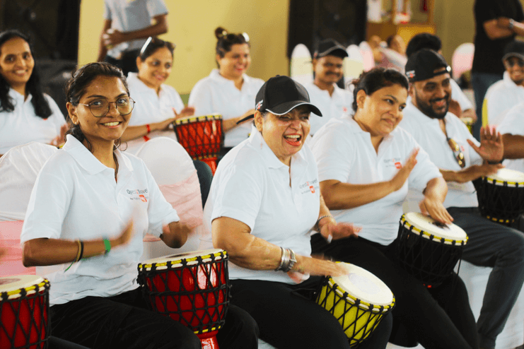 1.1_Glimpse from a few of our Drum Circles in & around Mumbai_EXTRA Quest2Travel_May24_Drum Circle_2