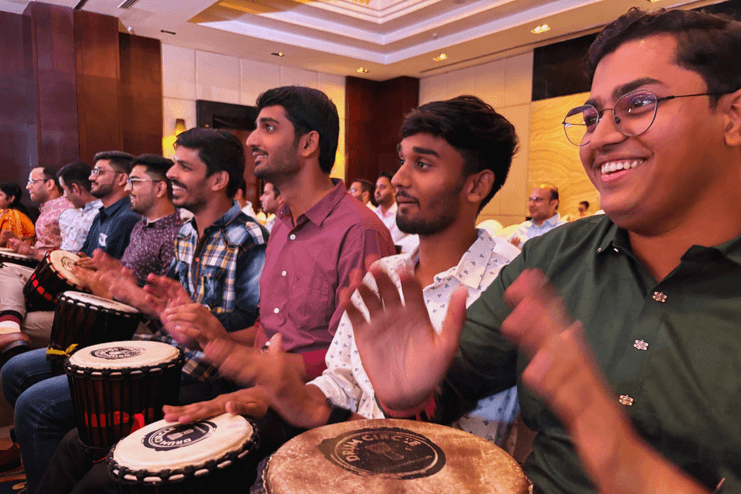 1.2_Glimpse from a few of our Drum Circles in & around JAIPUR_BondBazaar_Aug24_Ayeminds_Social Drum Circle_118