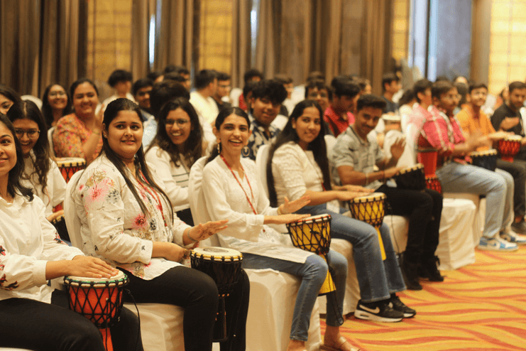 1.2_Glimpse from a few of our Drum Circles in & around KOLKATA_NMIMS_Aug24_Drum Circle_52