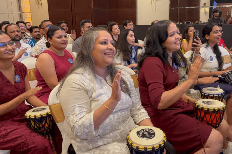 1.3_Glimpse from a few of our Drum Circles in & around Rodl & Partner_May25_Lonavala_47