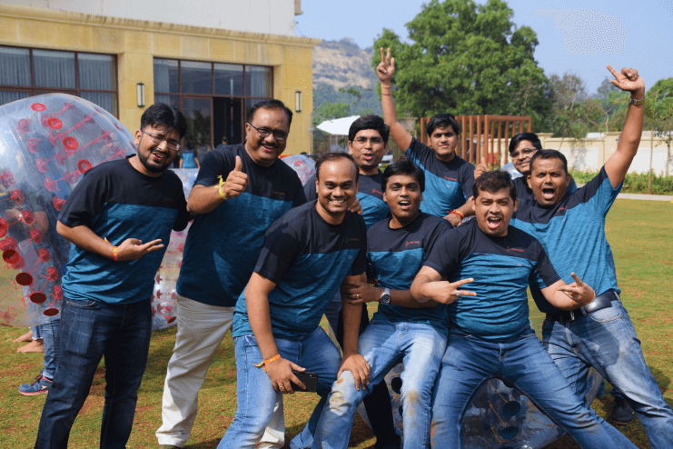 2.1_Memories from a few of the Team Outings organised by Pepbox_J&J_Dec19_Lonavala_Bubble Soccer_1 Team