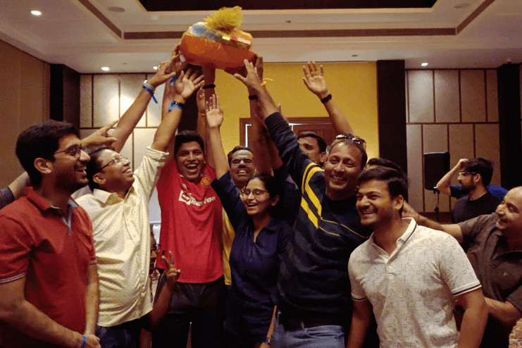 2.2_Memories from a few of our Rewards & Recognition Programs_Colagte_Feb23_Karjat_Teams Reactions Winner